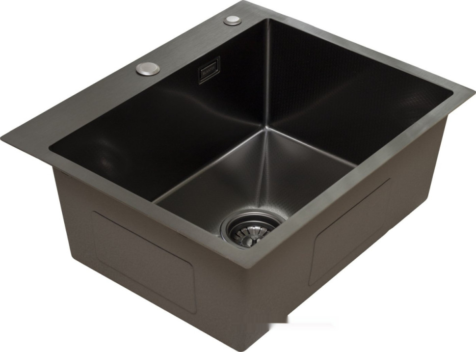 Кухонная мойка Blantek LS-5848HN Honeycomb Nano black