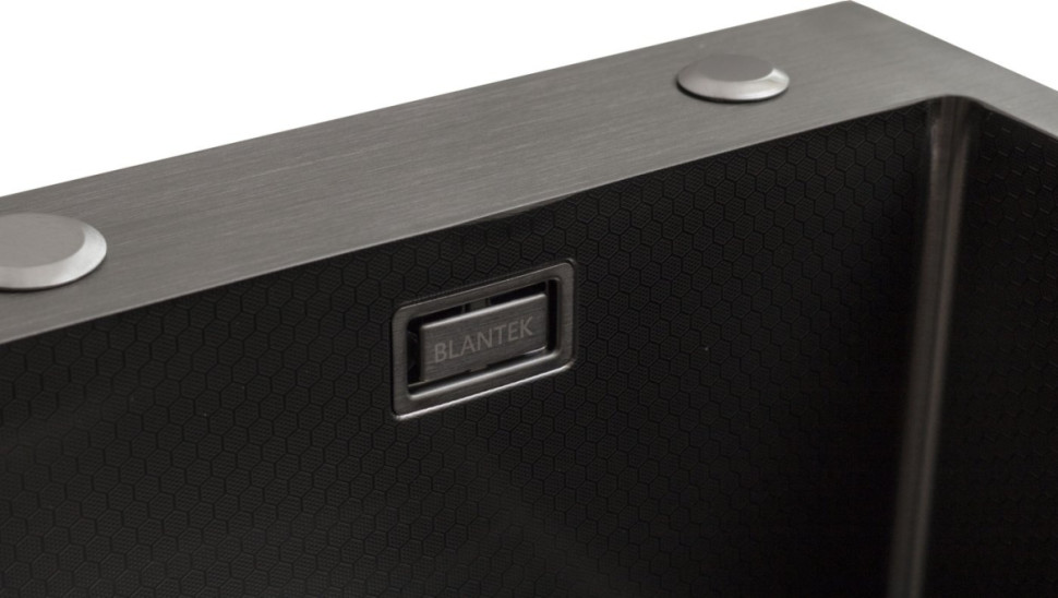 Кухонная мойка Blantek LS-5848HN Honeycomb Nano black