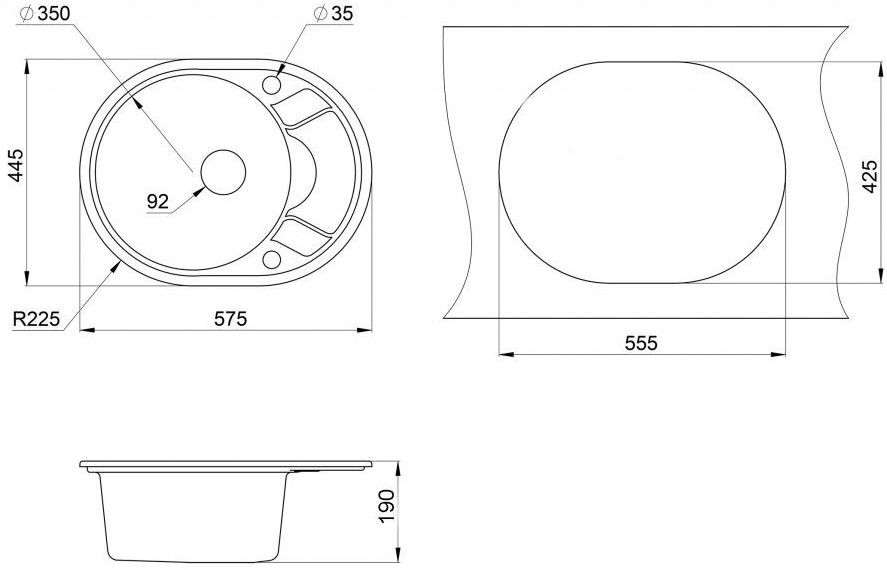 Кухонная мойка Granula 5802 (Арктик)