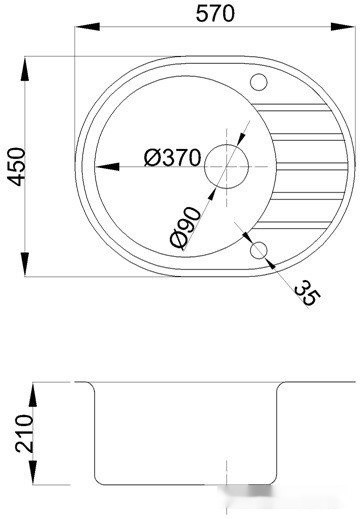 Кухонная мойка БелЭворс New Lux L + смеситель W4998-3-22 (черный)