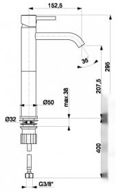 Смеситель Armatura Black 5822-612-81