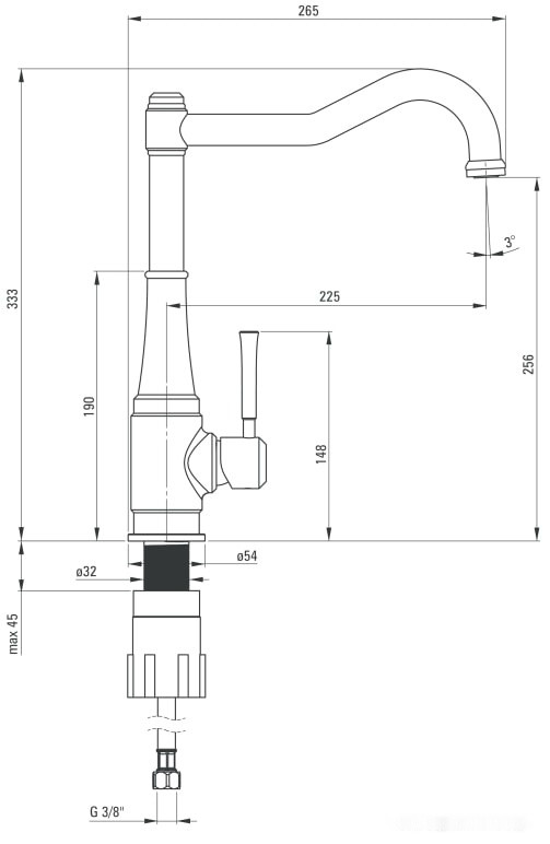 Смеситель Deante Tamizo BQT M63M