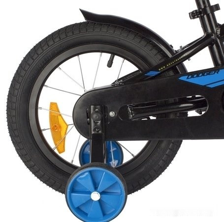 Детский велосипед Novatrack Dodger 14 (черный, 2024)