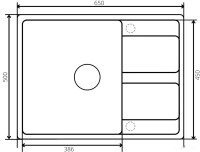 Кухонная мойка Zorg Apollo 65 (черный опал)