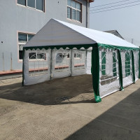 Тент-шатер Sundays Party 4x6 м (белый/зеленый)