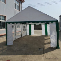 Тент-шатер Sundays Party 4x6 м (белый/зеленый)