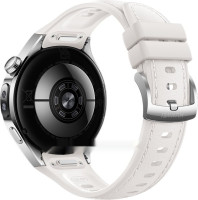 Умные часы Huawei Watch 5 42 мм (серебристый, с белым силиконовым ремешком, международная версия)