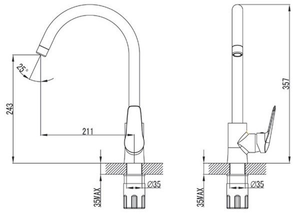Смеситель Ferro Dijon BDJ4