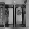 Кухонная мойка Stellar Decor S7850NB-2L-D (нано черный)