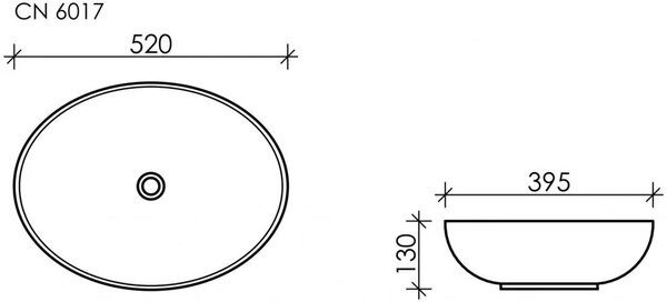 Умывальник Ceramica Nova Element CN6017MDH