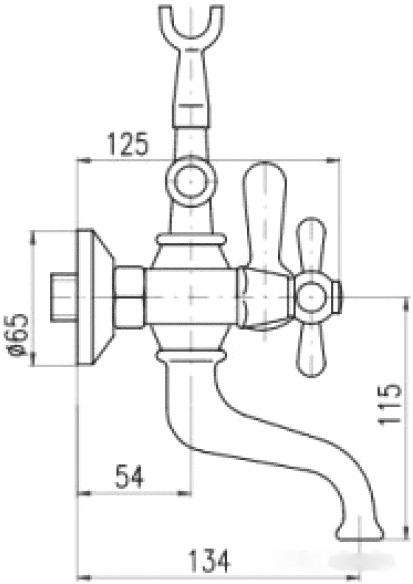 Смеситель Slezak RAV Морава Ретро MK159.5/2SM