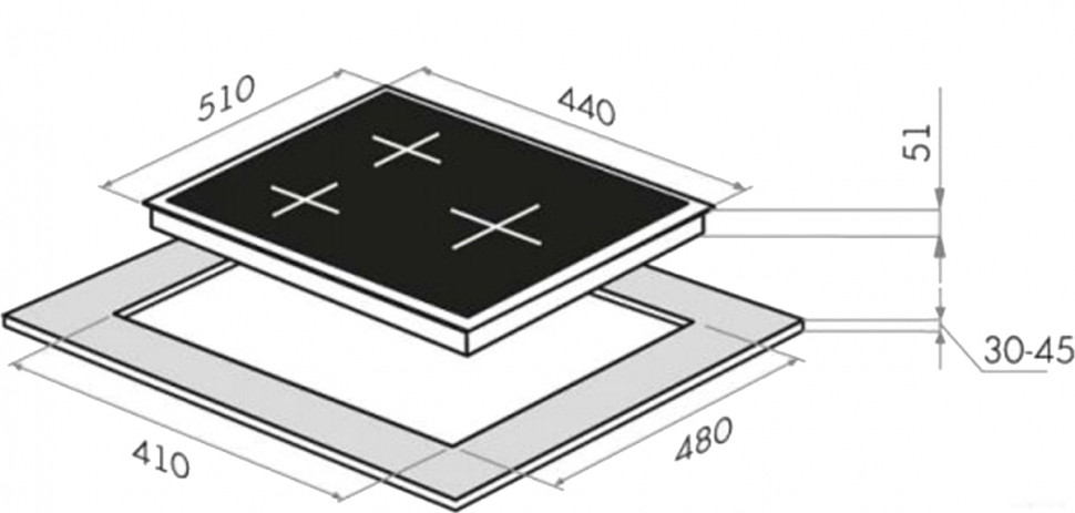 Варочная панель HOMSair HGS433S