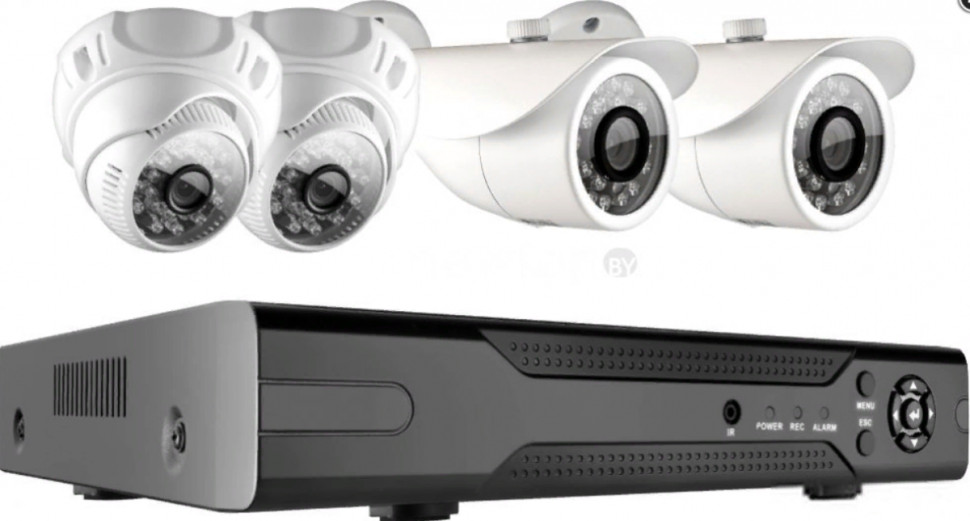 Видеорегистратор наблюдения Ginzzu HK-422D (+4 камеры)