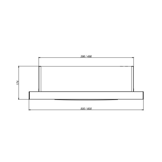 Вытяжка Elikor Slide 60П-430 (черный/черный)