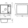 Кухонная мойка Granula 6002 (Алюминиум)