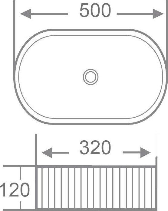 Умывальник Roxen Royal Oval 570170