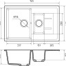 Кухонная мойка GranFest GF-Q775KL (кашемир)