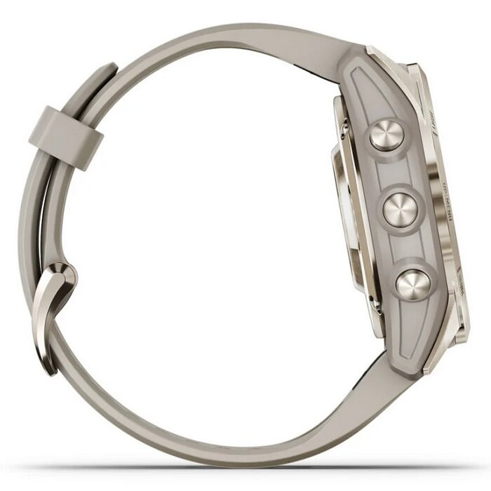 Умные часы Garmin Fenix 7S Pro Sapphire Solar (мягкое золото/песок)