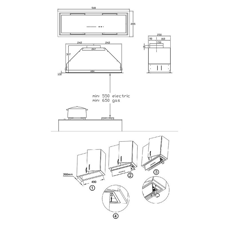 Вытяжка Korting KHI 6997 GW