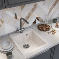 Кухонная мойка Mixline ML-GM14 551906 (белый)