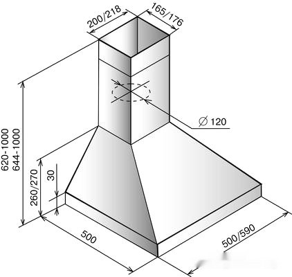 Вытяжка Elikor Вента 50Н-430-К3Д (нержавеющая сталь)