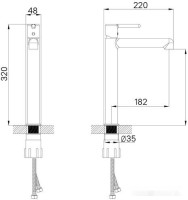 Смеситель IDDIS Aiger AIGSB01i01