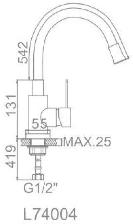 Кухонная мойка БелЭворс Со смесителем и дозатором Styl L + L74004-9 + L405-1 (серый/сатин)
