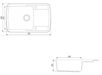 Кухонная мойка Gerhans B29 (White)