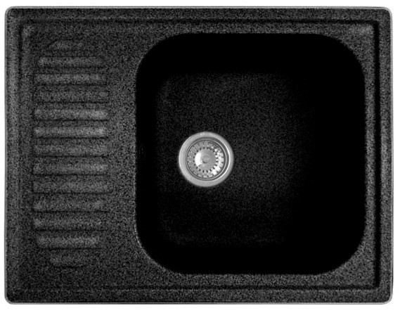 Кухонная мойка GranFest GF-S645L (черный)