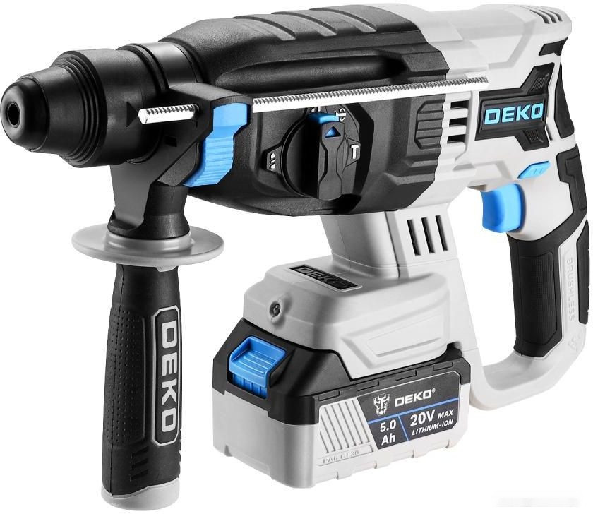 Перфоратор Deko DKCH20FU-Li SET (с 2-мя АКБ, кейс, оснастка)