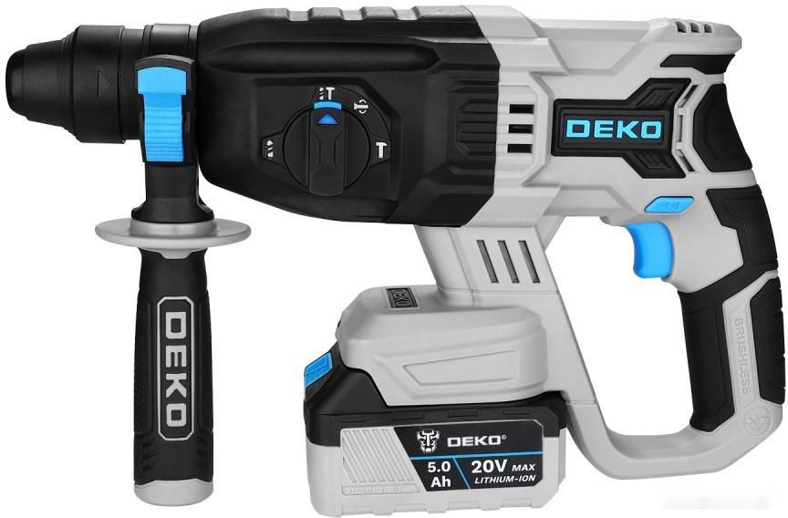 Перфоратор Deko DKCH20FU-Li SET (с 2-мя АКБ, кейс, оснастка)