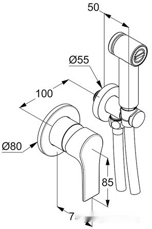 Смеситель Kludi Zenta SL 489980565