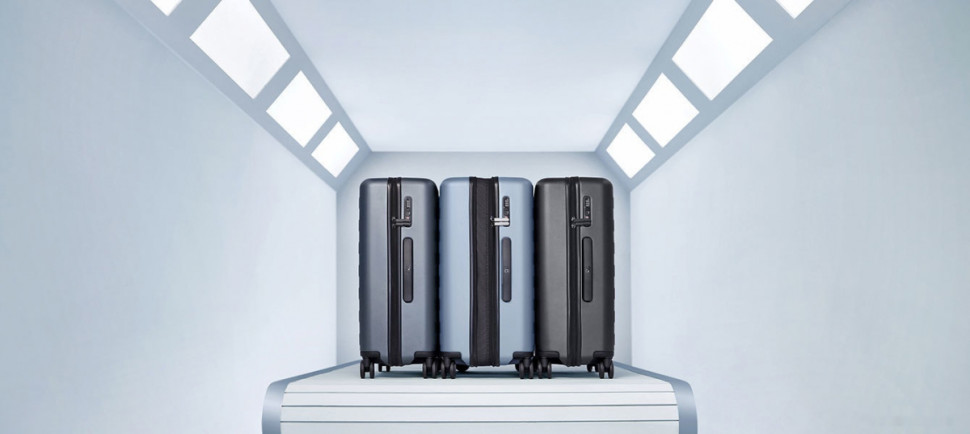 Чемодан-спиннер Ninetygo Rhine PRO Luggage 20" (серый)