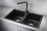 Кухонная мойка Granula GR-8101 (шварц)