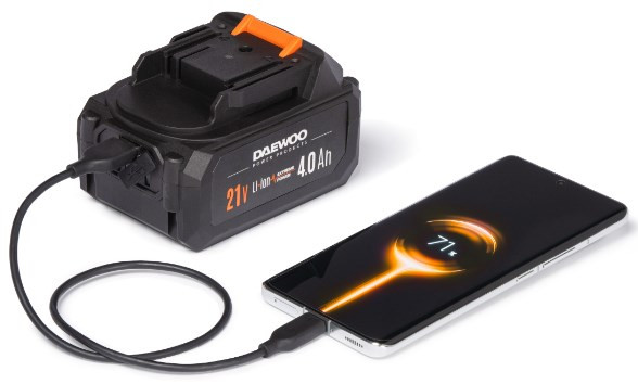 Угловая шлифмашина Daewoo Power DAG 3021Li Set (с 1-им АКБ)