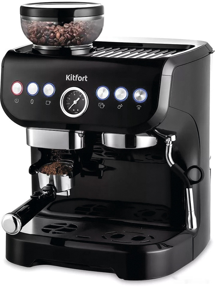 Рожковая помповая кофеварка Kitfort KT-7108