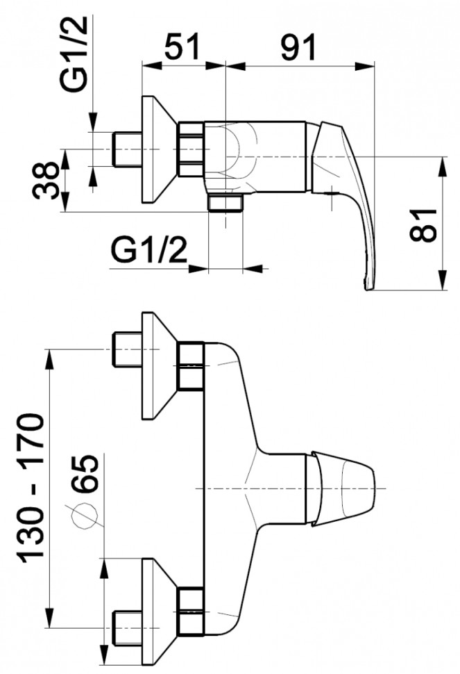 Смеситель Armatura Krzem 4216-010-00
