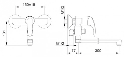 Смеситель Oras Polara 1446Y