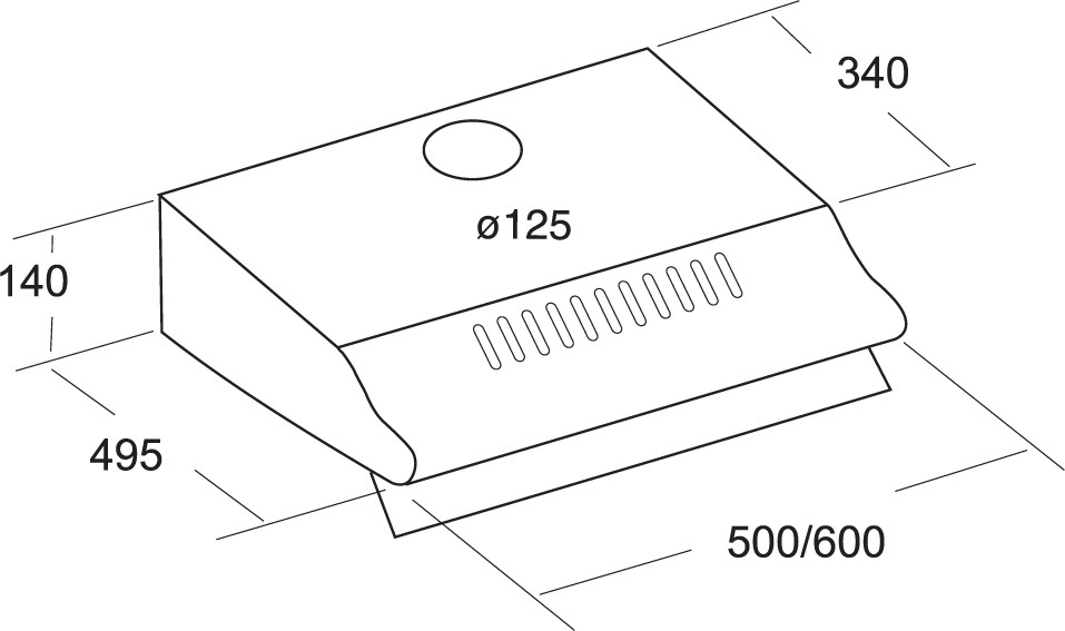 Вытяжка CATA P - 3260 brown