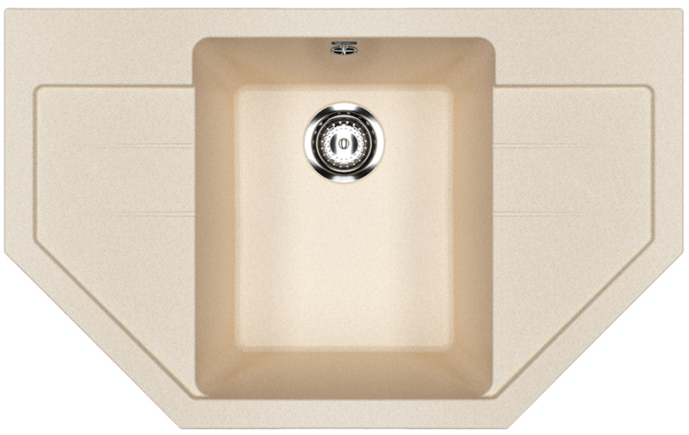 Кухонная мойка Ulgran U-609 (328 бежевый)