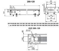 Радиатор Techno Usual KVZ 200-120-800