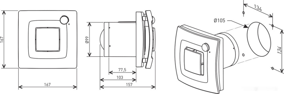 Осевой вентилятор Soler & Palau Silent Dual 100 5210640600