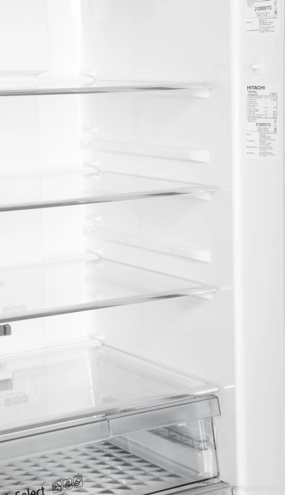 Четырёхдверный холодильник Hitachi R-W660PUC7GGR