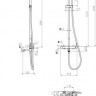Душевая система Grocenberg GB7099 (черный матовый)