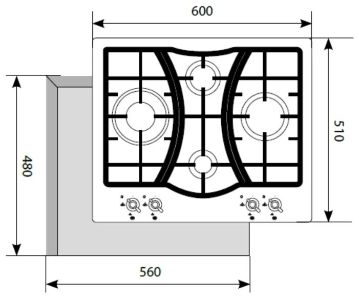 Варочная панель LEX GVE 643C IV
