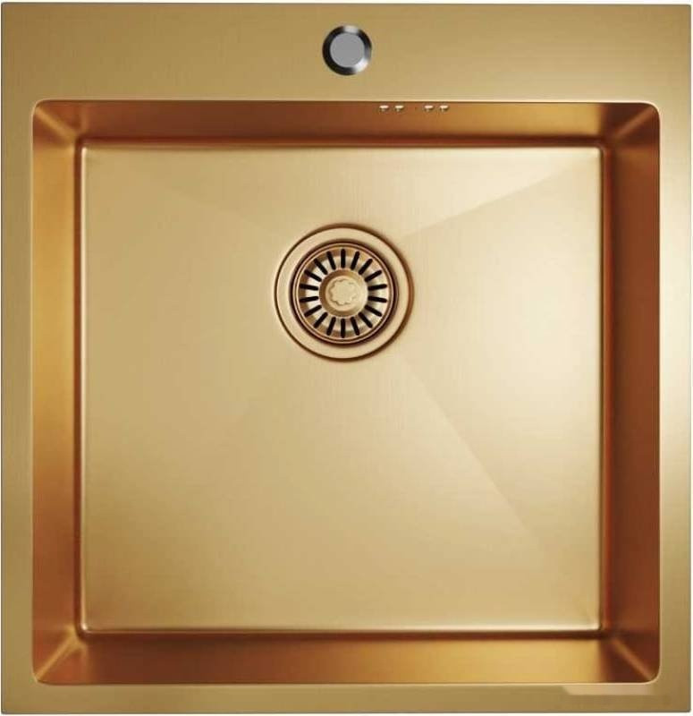 Кухонная мойка Mixline Pro 550548 (золото, с сифоном)