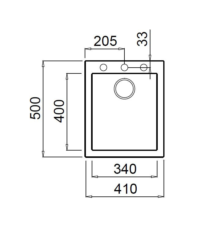 Кухонная мойка Elleci Quadra 100 G52 Bianco Pietra