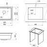 Кухонная мойка Granula KS-5501 (шварц)