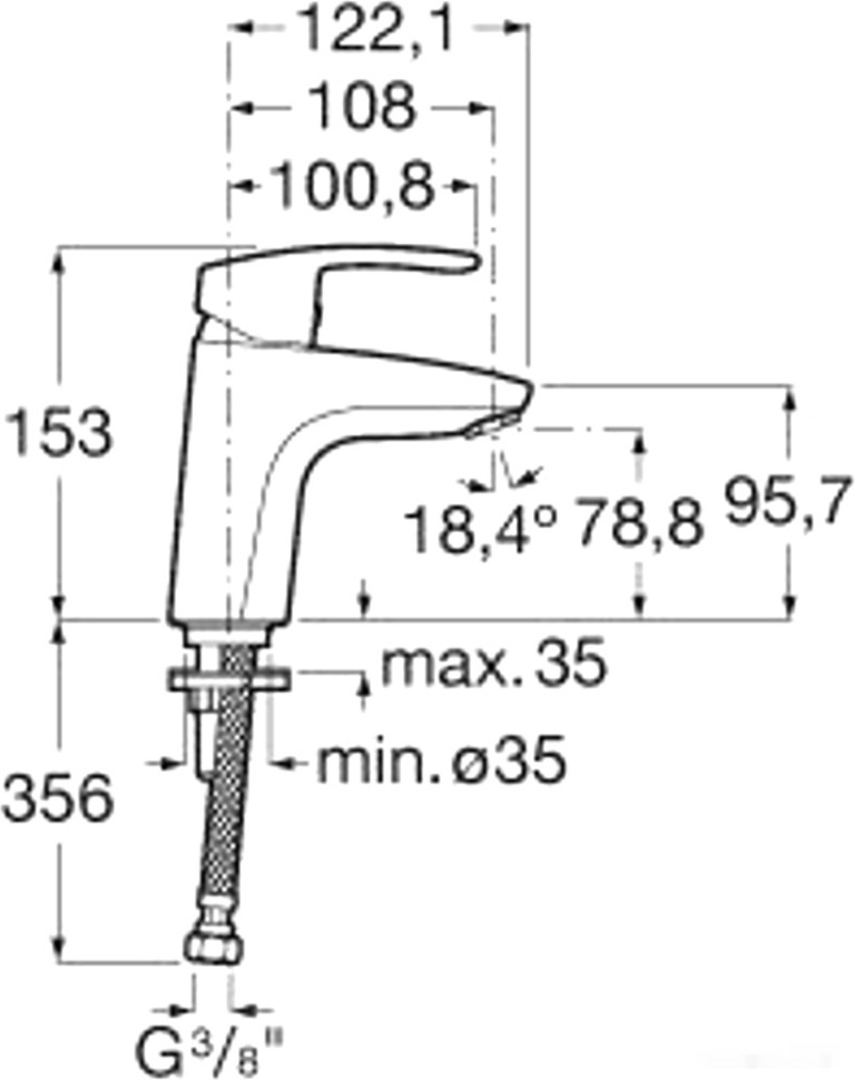 Смеситель Roca Monodin-N 5A3B98C0M