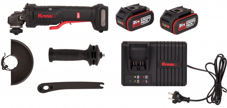 Угловая шлифмашина Kress KUH04 (с 2-мя АКБ, кейс)